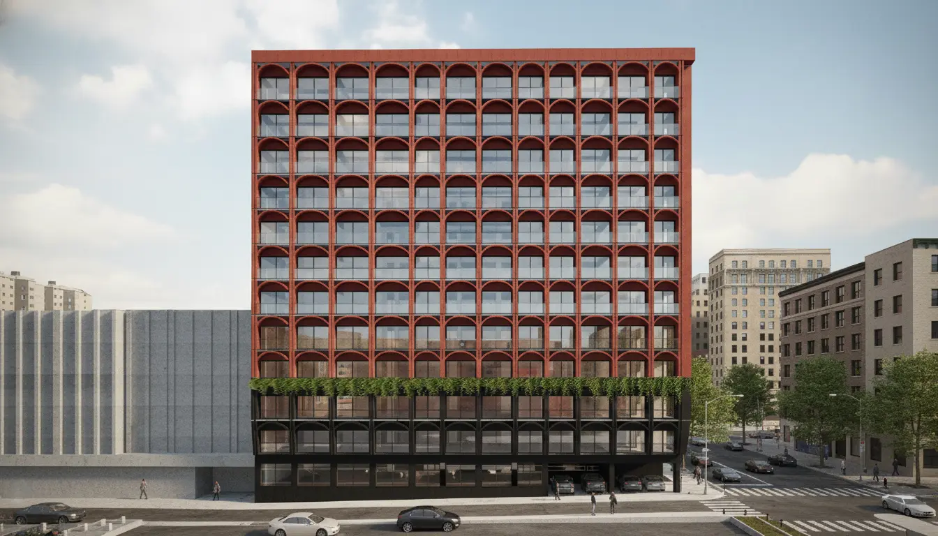 Fachada frontal Ágora Tenochtitlán